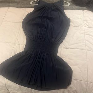 Ramy Brook sleeveless Paris dress, navy. L.